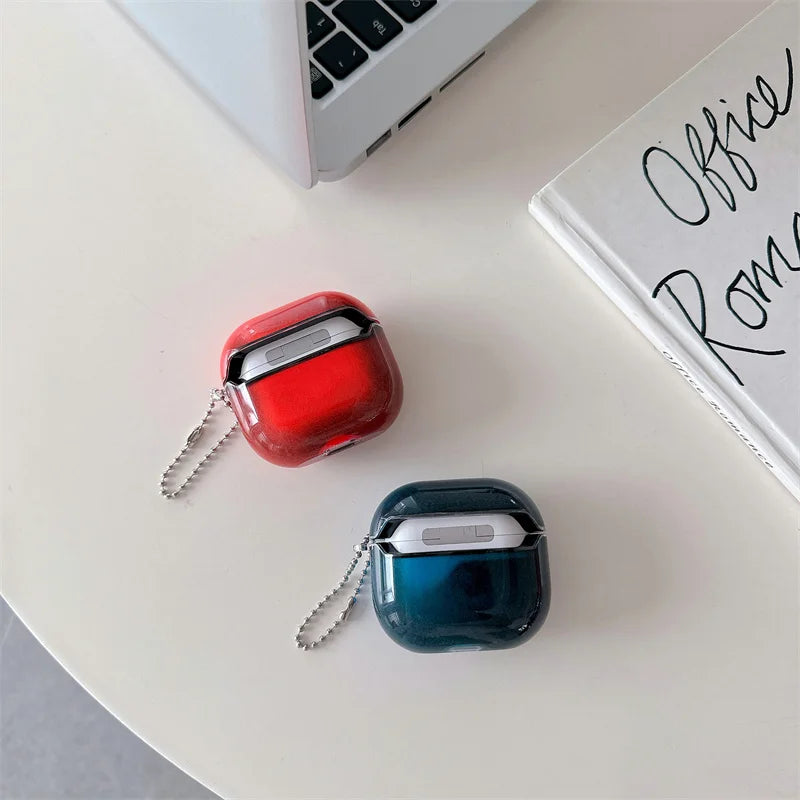 Luxury Glitter Quicksand AirPods Case — Red & Blue